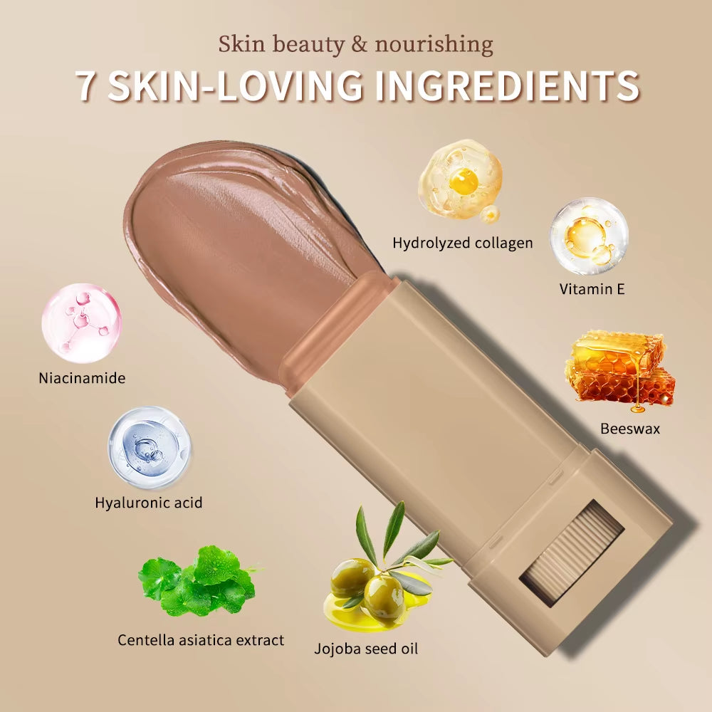 New Balm Serum Boosted Skin Tint Silky Texture Moisturizing Coverage Plumper Even Skin Tone Best Stick Foundation Travel Makeup